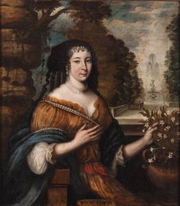 Portret Madeleine de Scudéry 1607-1701, XVII wiek. autorstwa Unbekannt