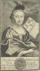 Portret Marii Sibylli Merian 1647-1717, 1755. autorstwa Unbekannt