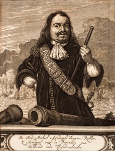 Portret Michiela de Ruytera 1607-1676 Od: Scena wojny, 1675. autorstwa Unbekannt