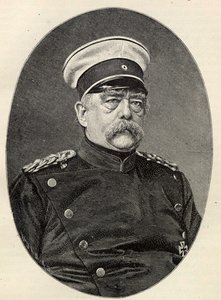 Portret Otto von Bismarcka 1815-1898. autorstwa Unbekannt