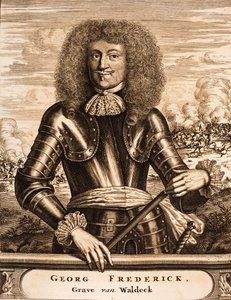 Portret księcia Georga Friedricha von Waldeck 1620-1692 Od: Scena wojny, 1675. autorstwa Unbekannt