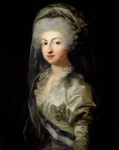 Portret księżnej Karoliny Marii Teresy Giuseppy z Parmy 1770-1804, koniec XVIII wieku