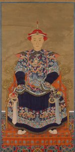 Portret cesarza Qianlong jako młodzieńca, XIX wiek. autorstwa Unbekannt