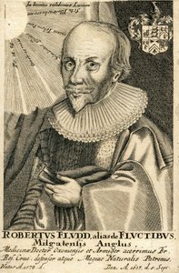 Portret Roberta Fludda 1574-1637, XVII wiek autorstwa Unbekannt