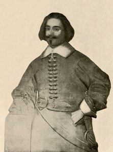 Portret sir Johna Leveretta, w bufiastym płaszczu i zwykłym żołnierskim bandzie, 1640-1660, 1937. autorstwa Unbekannt