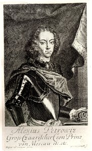 Portret carewicza Aleksieja Pietrowicza z Rosji 1690-1718 autorstwa Unbekannt