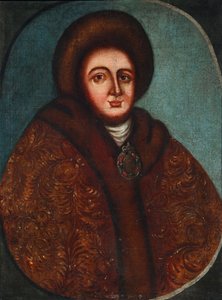 Portret carycy Jewdokii Fiodorownej Łopuchiny 1669-1731, żony cara Piotra I Rosji autorstwa Unbekannt