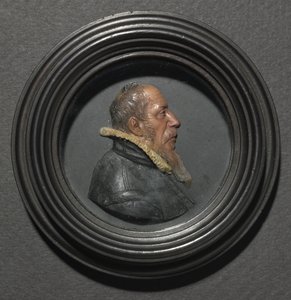 Portret mężczyzny w czerni, połowa XVII wieku. autorstwa Unbekannt