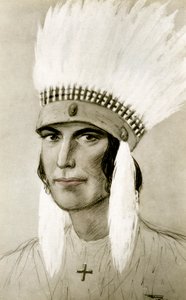 Portret amerykańskiego Indianina, XX wiek autorstwa Unbekannt