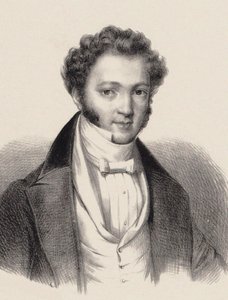 Portret pianisty i kompozytora Ignaza Moschelesa 1794-1870 , autorstwa Unbekannt