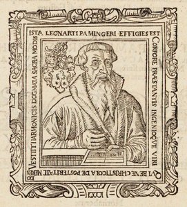 Portret kompozytora Leonharda Pamingera 1495-1567, 1573. autorstwa Unbekannt
