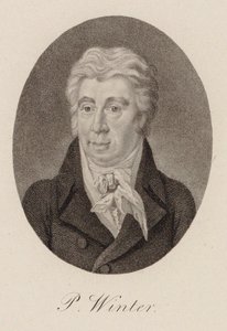 Portret kompozytora Petera von Winter 1754-1825 , ok. 1825. autorstwa Unbekannt