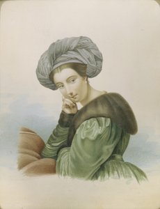 Portret aktorki Ekateriny Siemionowej 1786-1849, początek XIX wieku. autorstwa Unbekannt