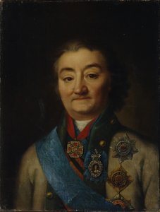 Portret naczelnego wodza floty hrabiego Aleksieja Grigoriewicza Orłowa z Chesmy 17371808, koniec XVIII w. autorstwa Unbekannt