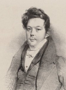 Portret kompozytora Auguste-Mathieu Panserona 1796-1859, 1820. autorstwa Unbekannt