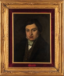 Portret kompozytora Gioachino Antonio Rossiniego 1792-1868. autorstwa Unbekannt