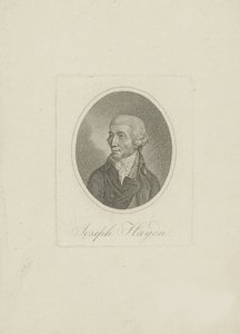 Portret kompozytora Josepha Haydna 1732-1809, XIX wiek. autorstwa Unbekannt