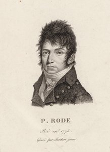 Portret kompozytora Pierre Jacques Joseph Rode 1774-1830. autorstwa Unbekannt