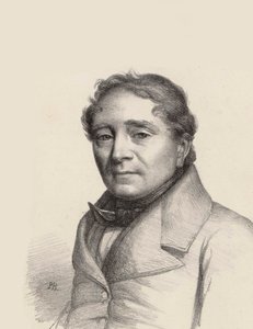 Portret śpiewaka operowego Louis Antoine Eléonore Ponchard 1787-1866 , 1845. autorstwa Unbekannt