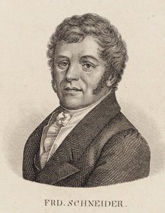 Portret organisty i kompozytora Friedricha Schneidera 1786-1853. autorstwa Unbekannt