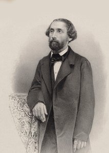 Portret pianisty i kompozytora Juliusa Schulhoffa 1825-1898 , 1860. autorstwa Unbekannt