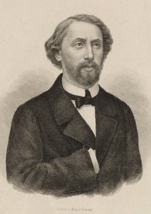 Portret pianisty i kompozytora Juliusa Schulhoffa 1825-1898 , 1860. autorstwa Unbekannt