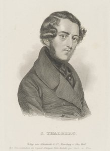 Portret pianisty i kompozytora Zygmunta Thalberga 1812-1871 , ok. 1930 r. 1850. autorstwa Unbekannt