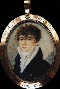 Portret poety Percy Bysshe Shelley 1792-1822, ok. 1825 autorstwa Unbekannt