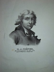 Portret poety i dramaturga Marie-Josepha Chéniera 1764-1811 autorstwa Unbekannt
