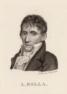 Portret skrzypka i kompozytora Alessandro Rolla 1757-1841 , 1790. autorstwa Unbekannt