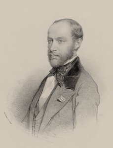 Portret skrzypka i kompozytora Henri Vieuxtempsa 1820-1881, 1857. autorstwa Unbekannt