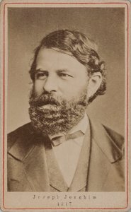 Portret skrzypka i kompozytora Josepha Joachima 1831-1907, lata 70. XIX wieku. autorstwa Unbekannt