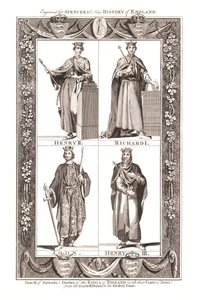 Portrety i sukienki królów Anglii z herbami, 1784 autorstwa Unbekannt
