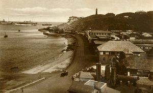 Poczta i Bay, Aden, c1918-c1939. autorstwa Unbekannt