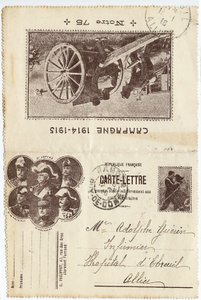 Postcard-letter autorstwa Unbekannt