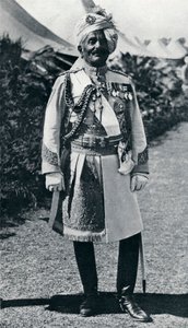 Pratap Singh 1845-1922, oficer brytyjskiej armii indyjskiej i maharadża, 1914 autorstwa Unbekannt