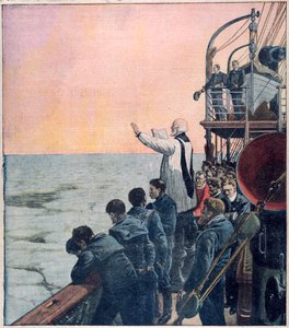 Modlitwy na miejscu zatonięcia Titanica, 1912 autorstwa Unbekannt
