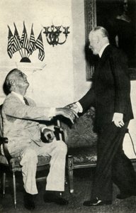 Prezydent Benes odwiedza F. D. Roosevelta w 1942, 1947. autorstwa Unbekannt