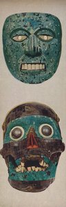 Kultury pierwotne w maskach rytualnych i festiwalowych - Quetzalcoatl i Tezcatlipocaa, c1935 autorstwa Unbekannt