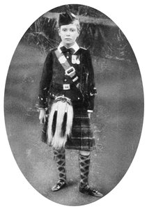 Książę Albert w stroju Highland, Sandringham, Norfolk, 1909 autorstwa Unbekannt