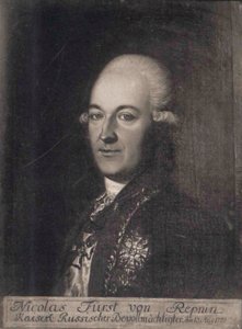 Książę Nikołaj Wasiljewicz Repnin 1734-1801, XVIII wiek autorstwa Unbekannt