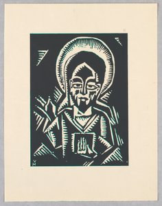 Druk, Christos Zehajici, Chrystus, ilustracja III, Etiopia, czyli Christos, Madonna i święci, jak widziałem w iluminacjach starego etiopskiego kodeksu teki autorstwa Unbekannt