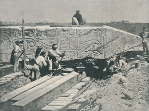 Podważając igłę, aby zbudować pod nią Zręby, 1877, 1910 autorstwa Unbekannt