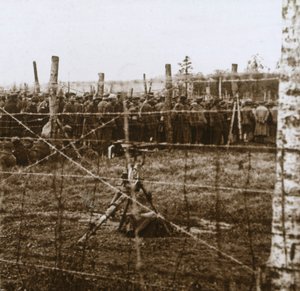 Więźniowie w Le Mort Homme, Dead Mans Hill, północna Francja, c1914-c1918 autorstwa Unbekannt