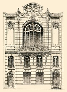 Prywatny dom w Paryżu, 1903 r. autorstwa Unbekannt