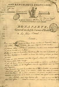 Proklamacja Napoleona do braci broni, 20 maja 1796, 1921. autorstwa Unbekannt