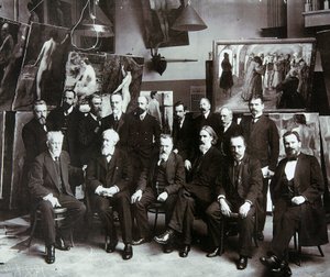 Profesorowie Rosyjskiej Akademii Sztuk, 1913 autorstwa Unbekannt