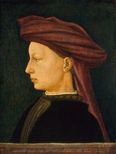 Portret młodego mężczyzny, 14301450. autorstwa Unbekannt