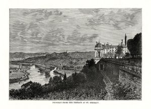 Perspektywa z tarasu w St Germain, Francja, 1879 autorstwa Unbekannt