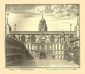 Perspektywa londyńskiego Guildhall, 1886. autorstwa Unbekannt